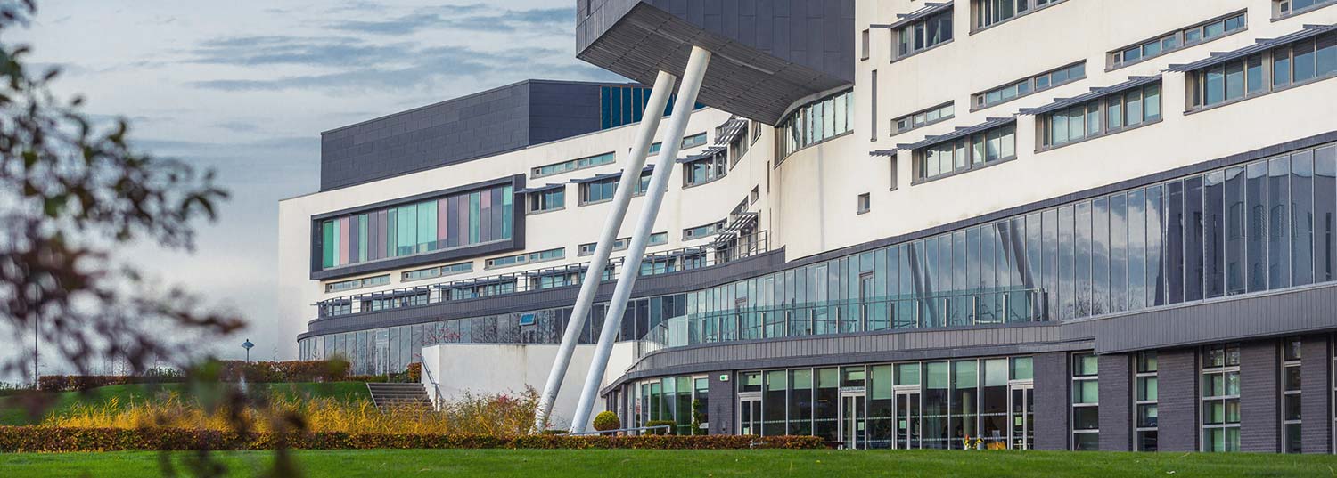 A panoramic view of Queen Margaret University campus, Edinburgh