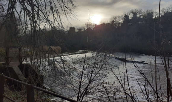 View of the River Esk on an overcast morning, Lothian