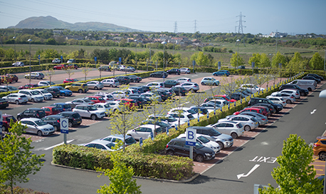 Queen Margaret University campus car park, Edinburgh