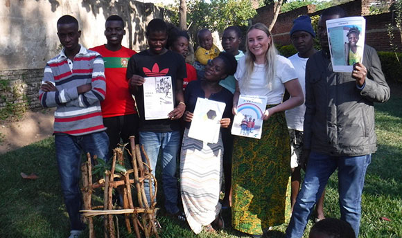 Emilie with members of STEKA