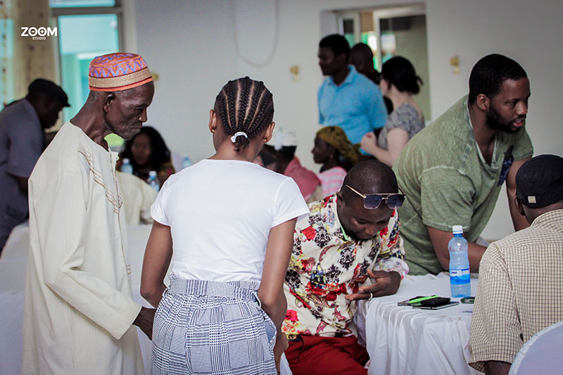 Community leaders taking part in model building participatory research in Sierra Leone, 2008