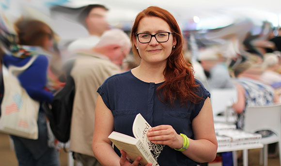 Ann Landmann at Cymera Book Festival Edinburgh