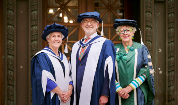 Prue Leith, Louise Martin and George Mackintosh