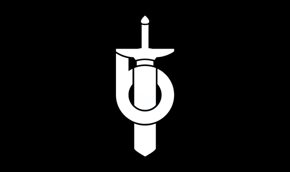 Broadsword Theatre Logo - A sword encased in the lowercase letter 'b'.